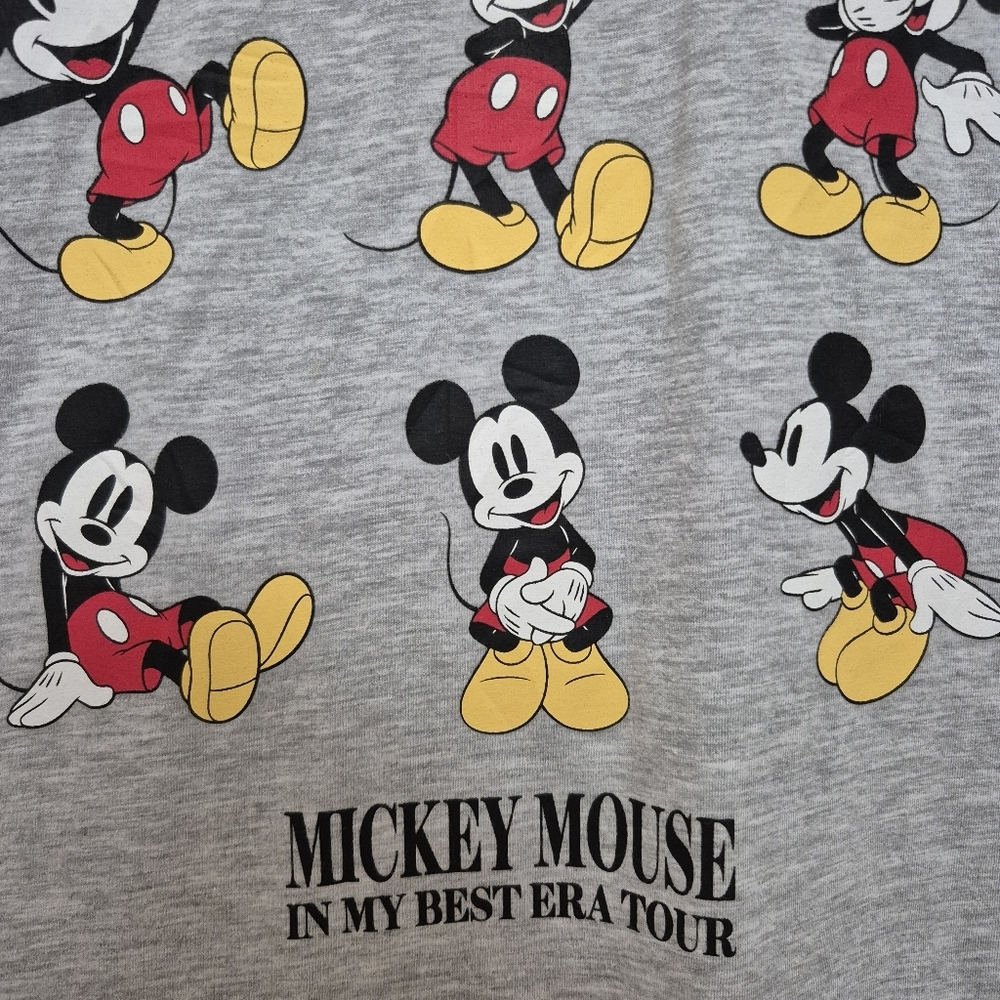 Disney Mickey Mouse Unisex Retroc Classic Grey Graphic Tee – Size Small - Picture 3 of 4